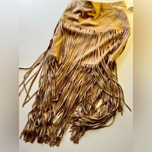 Women’s Adore Suede Fringe Skirt